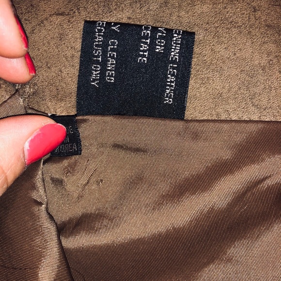 Leather vintage D'linea skirt - Picture 5 of 9